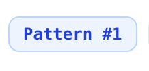 Pattern #1 on a query results card.